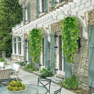 Kunsthangplanten, 3 stuks, 100 cm lange kunsthangplant, bruiloftsdecoratie, kunstklimop, wijnstokken voor muur, huis, kamer, indoor, outdoor decoratie (Lvluo)