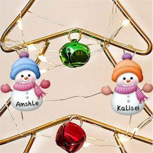 Gepersonaliseerde familienaam, kerstboom, kristal, boom met naam, metaal, Kerstmis, sneeuwpop, boom, familieboom, kerstdecoratie, cadeau voor familie, stijl 9-1
