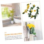 10 STK Simulation Zitronenrattan Gelbe Girlande Künstliche Blumengirlande Sommerdekoration Frühlingsdeko Grüne Girlandenhochzeit Zitronendekoration Für Die Küche Yellow Plasti
