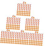 300 stuks pompoenornamenten bureau-opzetstuk kerstdecoratie oranje outfit kleine Thanksgiving-pompoenen Halloween pompoenen rekwisieten kunstmatige pompoenen herfstdecoratie fruit