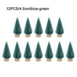 12 Stück Weihnachtsbaum aus Sisal Seidenzeder Miniatur Kiefer Flaschenbürstenbäume künstlicher mattierter Sisal-Weihnachtsbaum für die Weihnachtsdekoration,Tischdekoration