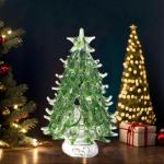 Glas-Weihnachtsbaum, Tisch-Weihnachtsbaum | Kleine Tisch-Weihnachtsbaum-Figur - Sammlerkunst-Glasstatue, Tisch-Weihnachtsbaum, Puppenhaus, Miniatur-Winterfiguren für die Weihnacht