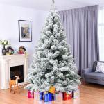 Weihnachtsbaum, Weihnachtsbäume, Ausverkauf, Mini-künstliche Weihnachtskiefer, schneebedeckter, aufklappbarer Kiefernbaum, Tisch-Weihnachtsbaum (Farbe: 2 Stück; Größe: 0,9 m) 