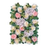 15,7 X 23,6 Zoll Großes Blumenpaneel, Künstliche Blumenpaneele, Kunstrosen-wandmatte, Für Hochzeitsfeier, Innen- Und Außenfotografie, Wanddekoration(Color:18pcs)