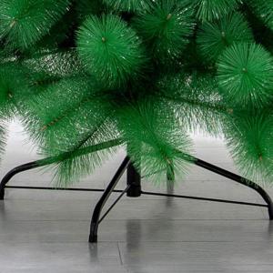 Grüner Weihnachtsbaum mit hoher Dichte, Material PVC, künstliche Kiefern mit Metallständer, unbeleuchtet, ohne Dekoration, leicht zusammenzubauen, nackter Baum, 3 m, modi，2.4m
