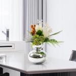 Kunstblumen Modernes, leichtes, luxuriöses Kunstblumenarrangement – ​​Kunstblumen aus Silikon für Wohnzimmer, Esstischdekoration für jeden Anlass