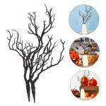 2st Halloween-Dekoration Äste Künstlicher Trockener Pflanzenzweig Vasenfüller Geweihzweige Landschaft Getrocknete Zweige Kleiner Dekorativer Zweigzweig Halloween-Baum Plastik Bl