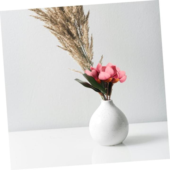 ceramic ornaments 2 Stück künstliche Kunstblumen, Haushaltsdekoration, Blumenstrauß, Dekorationen, Hochzeit, Heimdekoration, simulierte Ornamente, gefälschte Magnolien-Blumen-S
