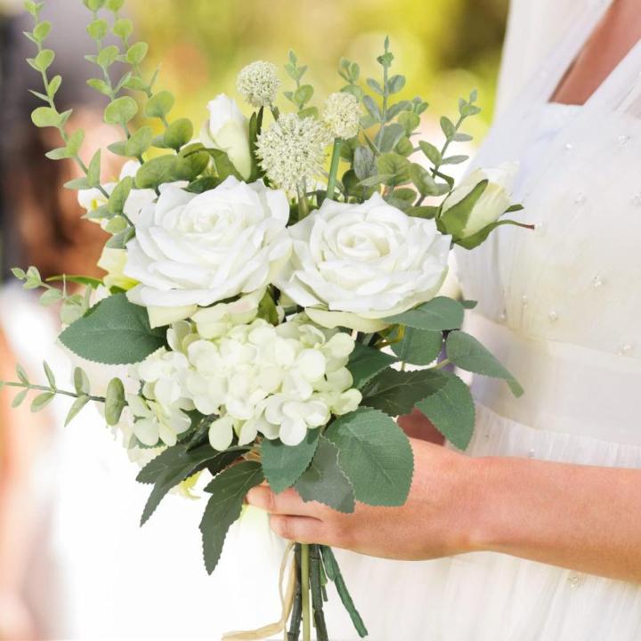 Kunstbloemen, rozen, witte roos, kunstbloemen, zijden bloemen, boeket, boeket voor huis, keuken, tafel, centerpieces, bruiloft, arrangenment, indoor, outdoor decoratie