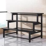 3-stufiger Metall-Pflanzständer, Pflanzenleiter Für Den Außenbereich, Robustes Blumentopf-Lagerregal Für Schlafzimmer, Balkon, Büro, Garten (120cm/47in)