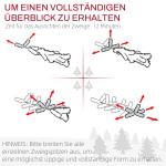 Kunstkerstboom, 180 cm kerstboom met 2380 takken, inklapbare metalen standaard, voor kerstdecoratie, groen