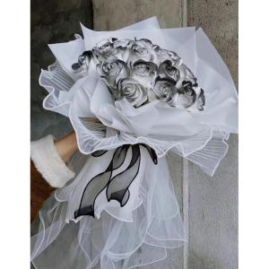 Hochzeitsstrauß for die Braut mit künstlichen Blumen, künstlichen Blumen, Dekorationszubehör for die Hochzeits- und Verlobungszeremonie, künstlicher Blumenstrauß aus Seide(Gr