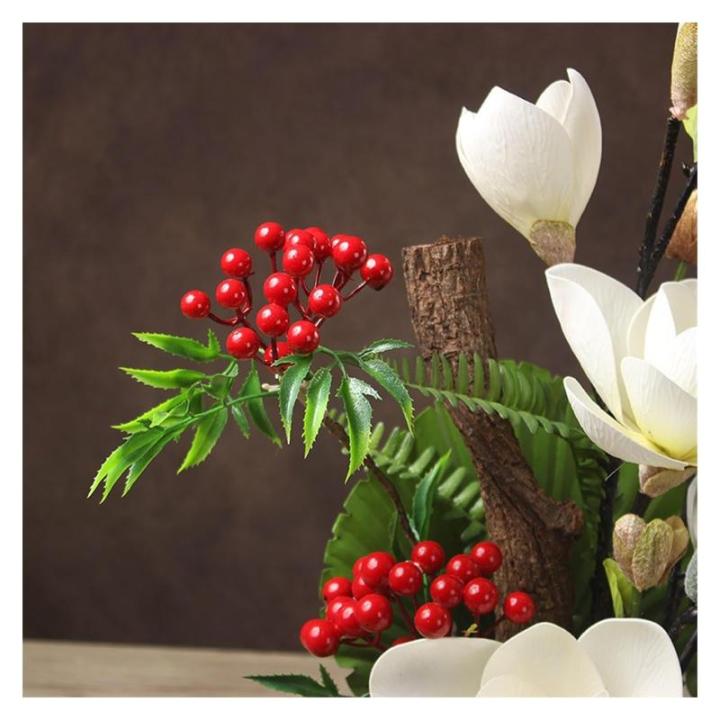 Kunstblumen Tischblumenarrangement für den Innenbereich – 41 cm x 54 cm große Kunstpflanze für die Schreibtischdekoration im Wohnzimmer – Keramikvase für jeden Anlass