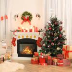Kunstkerstboom, 1,2 m, met 320 takpunten voor binnen, buiten, voordeur, veranda, entree, ingang