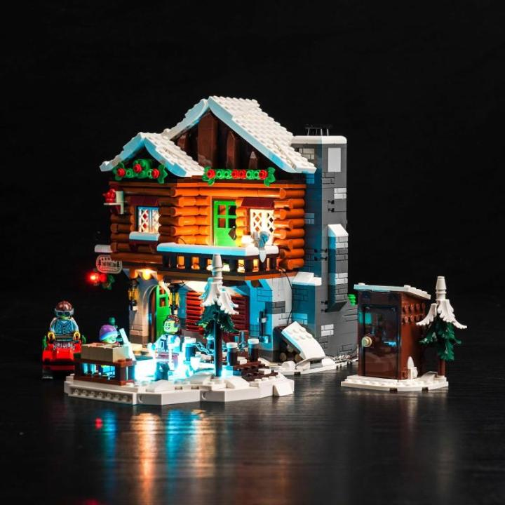 Ledlichtset compatibel met Lego Almhütte 10325 (geen model), decoratieve verlichtingsset voor icons, Alpine Lodge, creatief speelgoed, standaard versie