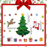 Magnetischer Weihnachtsbaum als Kühlschrankdekoration, weihnachtlicher Magnetaufkleber, Weihnachtsmagnete für Kühlschrank, für Metalltür von Kühlschrank und Garage (01#)