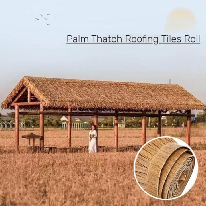 Künstliche Mexikanische Strohrolle Strohdachdekoration, Tiki-Bar-Hütten-Grasdachdekor, Künstliche Palmenstrohrolle Im Mexikanischen Stil Für Bar-Hütten-Gartenterrassen-Schirmb