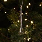 6x Kerstboom ijsdruppels - Kerstboomversiering voor de kerstboom - Kerstboomversiering (6x ijsdruppels - 1 maat)