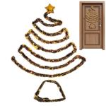 Hängender Weihnachtsbaum, Wand-Weihnachtsbaum | Hängender beleuchteter Weihnachtsbaum - Weihnachtsdekoration, Partys, dekoratives Zubehör, platzsparender Baumschmuck zum Aufhän