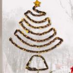 Hängender Weihnachtsbaum, Wand-Weihnachtsbaum | Hängender beleuchteter Weihnachtsbaum - Weihnachtsdekoration, Partys, dekoratives Zubehör, platzsparender Baumschmuck zum Aufhän