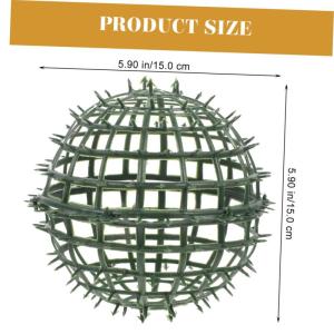 6st Blumenarrangement Rahmen Stütze Für Künstliche Pflanzen-Topiary-Kugeln Bälle Rack Blumenregalhalterkäfig Liner Formschnitt-kugelhalter Buchsbaum Dekor Babywiege Green Plas