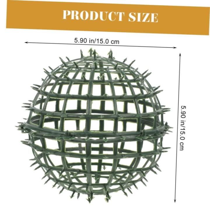 6st Blumenarrangement Rahmen Stütze Für Künstliche Pflanzen-Topiary-Kugeln Bälle Rack Blumenregalhalterkäfig Liner Formschnitt-kugelhalter Buchsbaum Dekor Babywiege Green Plas