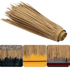 Mexikanisches Strohdach, Synthetisches Strohdach, Tiki-Bardach Strohdach Synthetisches Strohdach, DIY-Strohrollen-Gartenzaun Für Hawaiianische Strandpartys, Gartenzaundekoration U