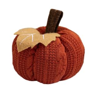 Herbstliche dekorative orangefarbene se, Strickfür Herbstdekoration - Wiederverwendbarer gestrickter - Weiche dekorative Ornamente, gehäkelte se
