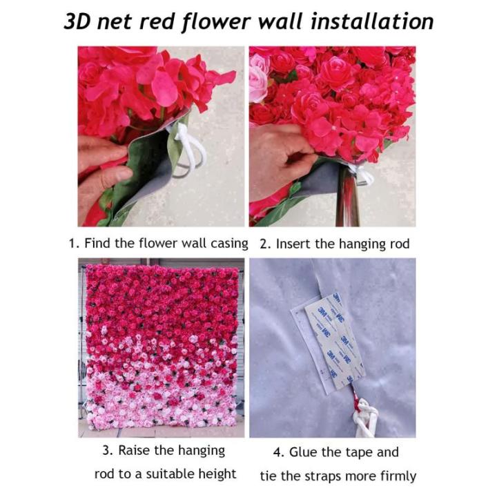 Lila Verlaufssimulation Blumenwand Hintergrundwand, Hochdichte 5D-Stoffbasis Simulationsblumenwand, Outdoor-Event-Dekoration Für Fotohintergrund Home Party Hochzeitshintergrund(2.