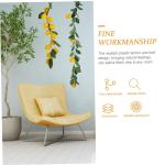 10 STK Simulation Zitronenrattan Gelbe Girlande Künstliche Blumengirlande Sommerdekoration Frühlingsdeko Grüne Girlandenhochzeit Zitronendekoration Für Die Küche Yellow Plasti