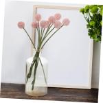 1Stk Simulierte Kugelchrysantheme künstlich lebendiges Gänseblümchen-Bouquet-Dekor künsliche Blumen Artificial Blumenstraußdekoration Blumenarrangement Strauß Plastik Rosa
