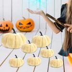 7X Künstliche Kürbisse Dekorative Kürbisse Dekoration Korb Füller Kürbisse für Tisch Mittelstücke Herbst Party Liefert, B