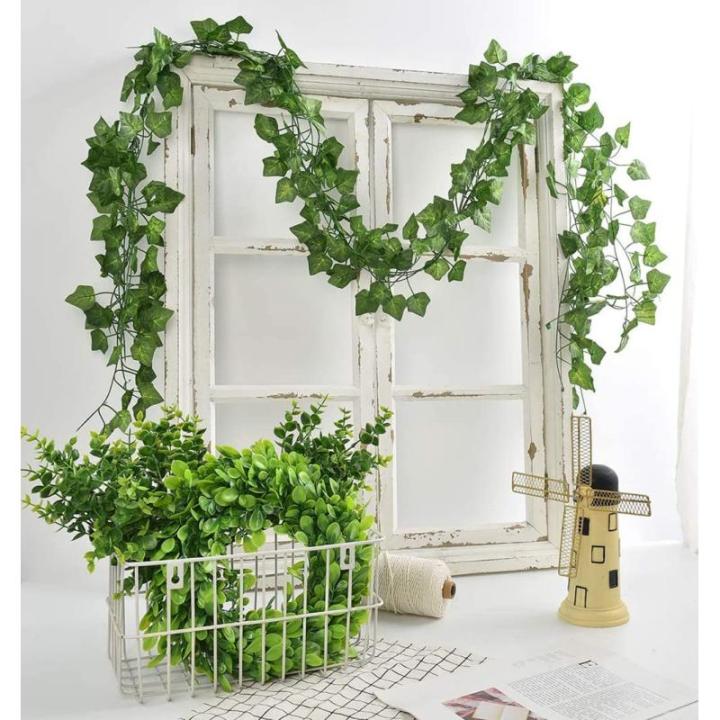Kunstklimopslinger 2 meter, 24 stuks, , balkonplanten, decoratie, hangslinger, voor bruiloft, kantoor, keuken, tuin, feest, wanddecoratie