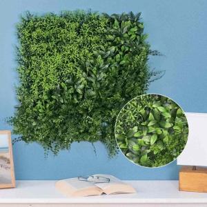 wand, bosgroen, 50 x 50 cm, groening, voor binnen en buiten, uv-bestendig, onderhoudsvriendelijk en duurzaam, verticale tuin voor een gezellige sfeer en een fris kamerdesign