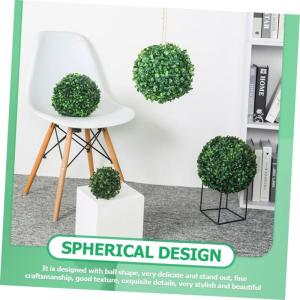 2 Sätze Blumenarrangement Topiary-baumrahmen Buchsbaum Formschnitt Topiary Sphäre Rahmen Kugelblumenregal Gestell Topiary-käfig Plumeria-Pflanzen Grünzeug Plastik Green 4 Stüc