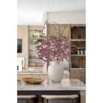 Künstliche Eukalyptusstiele, 86 cm langer Stiel mit rosig-braunen Eukalyptusblättern, künstliche Seiden-Eukalyptuszweige, künstliches Grün für Blumenarrangement, Zuhause, Bü