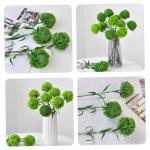 2St künstliche Pflanzenkugel Kunstpflanzen Indoor klein Buchsbaum Kugel Büro künstliche Pflanzen zimmerpflanzen falsche grüne Stiele künstliche Pflanzen drinnen Weich-PVC Gree