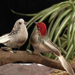 Rode kardinaal, kerstboomdecoratie, vogelknutselset voor boom, huis, tuin, feestdecoraties in de open lucht, D-12 stuks, Sparrow