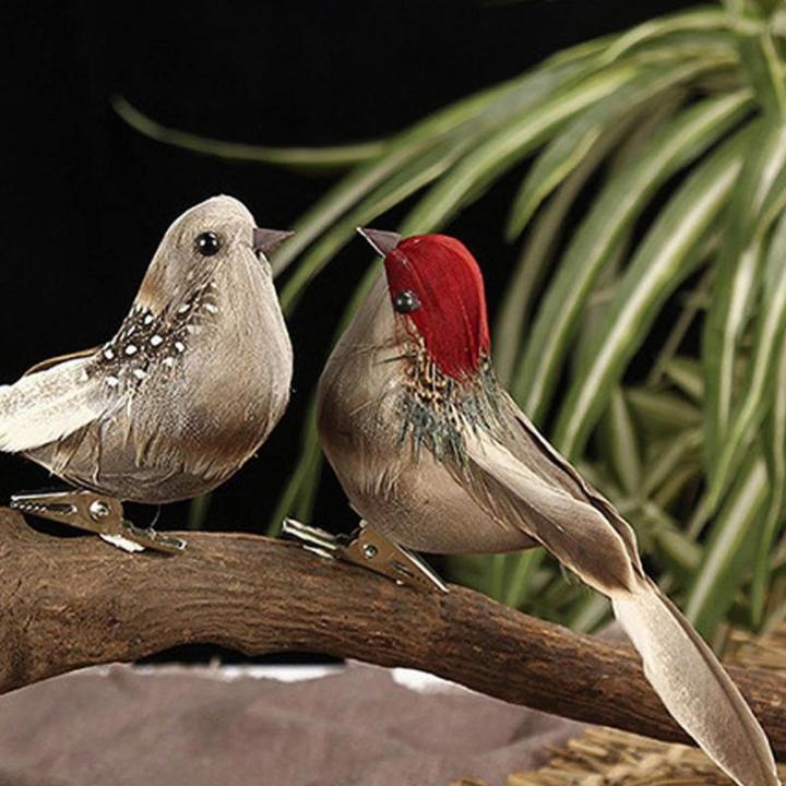 Rode kardinaal, kerstboomdecoratie, vogelknutselset voor boom, huis, tuin, feestdecoraties in de open lucht, D-12 stuks, Sparrow