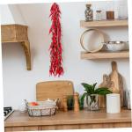 35 STK Chili-Pfeffer-Modelldekoration Künstlicher hängender Pfeffer künstlicher roter Pfeffer wandverkleidung Wand polsterung Pflanzen Wassertisch Spielzeug Fenster-Chili-Anhän