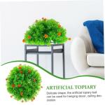 2St Dekorative Grasbälle für den Garten Eucalyptus Decoration Künstliche Pflanzenkugel künstlicher Formschnitt grüne Grasbälle Topiary-Kugeln Heimdekoration Kunstrasenball Pl