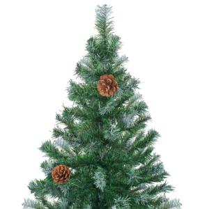 Künstlicher Weihnachtsbaum mit Beleuchtung Kugeln Zapfen 180 cm, Tannenbaum Künstlich, Christmas Tree, Tannenbaum Deko, Weihnachtsbäume, Christbaum - 3077614