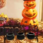 Hexeneimer-Ornament, Hexenglas, dekorativer Ornament-Süßigkeitseimer, Geschirreimer für Halloween, Schwarze Flamme
