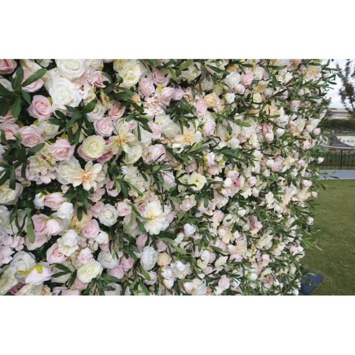 Künstliche Blumen-Wandpaneele, Blumen-Wandmatte, Seidenrosen-Blumenpaneele Für Hintergrund, Hochzeit, Wanddekoration(3M*3M)