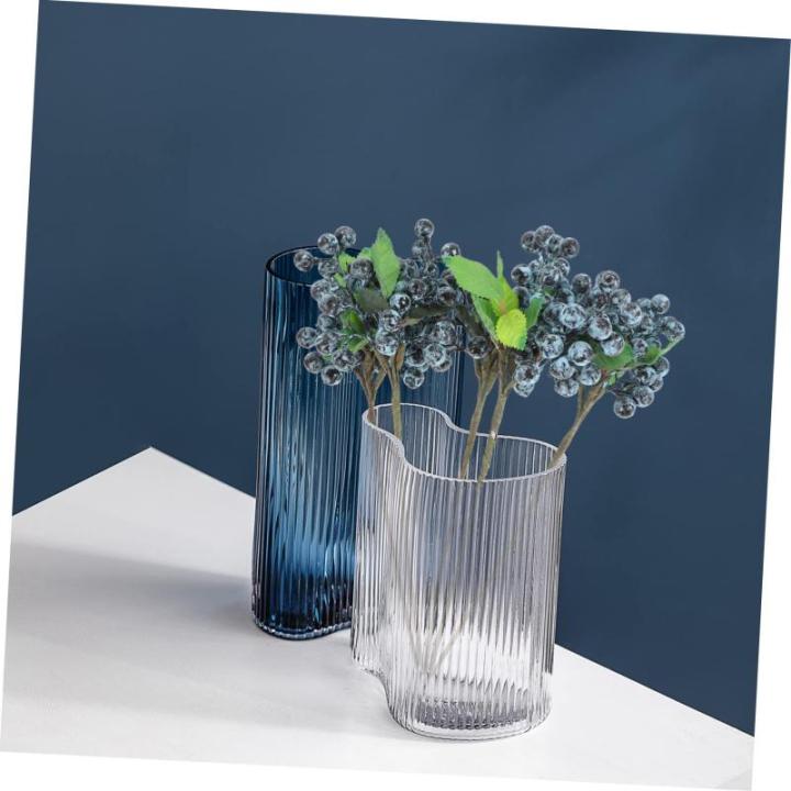 5St künstliche Beeren langstielige Beerenpflücker Beerenstängel Weihnachtsschaumbeere künstliche Blumen künstliche blüten Simulation Beerenzweig Heidelbeerstiel Plastik Blue