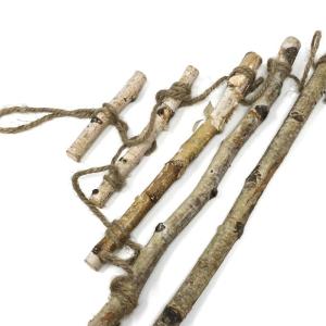 Houten boom, kerstboom, dennenboom, wanddecoratie, hangdecoratie om te versieren, knutselen, voor doe-het-zelf adventskalender, Kerstmis, advent (natuur - 60 cm)