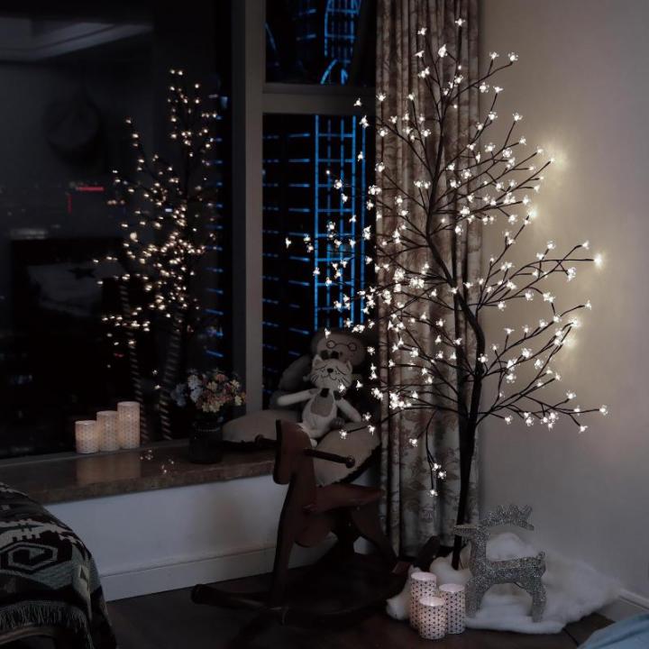 Led-lichtboom voor buiten, decoratieve boom, warm wit, koudwit, buitenverlichting, kerstboom