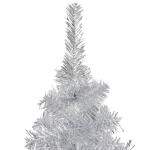 Künstlicher Weihnachtsbaum mit Ständer Christbaum Tannenbaum Kunstbaum Weihnachten Künstlicher Weihnachtsbaum Weihnachtsdeko Silber 240 cm PET