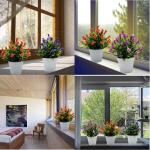 Kunstmatige Callalilie bloempotten - 3 stuks Calla Lillies groene planten - kunstmatige callalilie in potten voor wooncultuur bruidsbruiloft, kantoor, DIY bloemenarrangementen