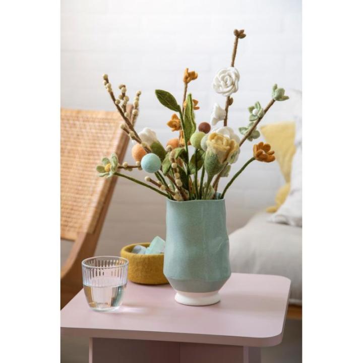 - Vilten bloemen boeket bloemen van vilt - boeket - Fair Trade - handgemaakt (pastelmix)